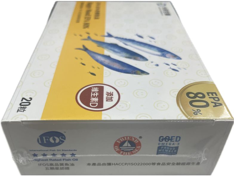 大研生醫 EPA 80%快樂魚油軟膠囊, 1盒 