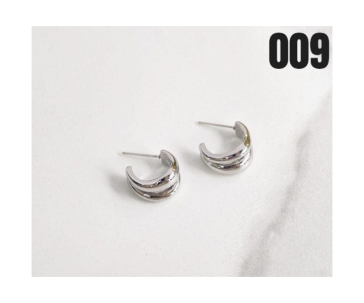 【15p】金屬感線條耳環 1對 