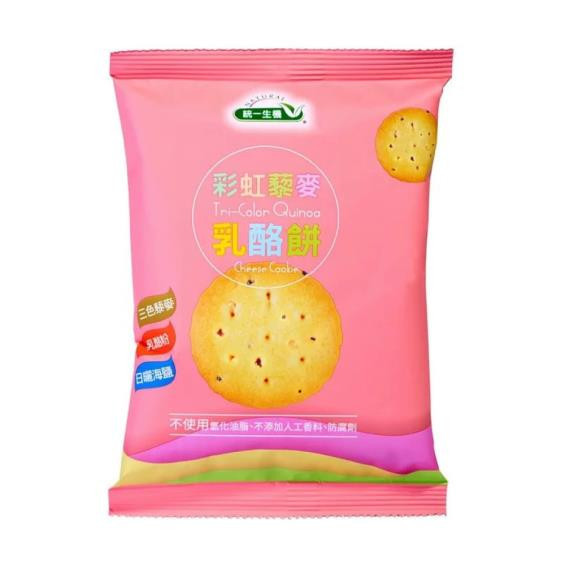 統一生機 彩虹藜麥乳酪餅袋裝(65g/袋) 