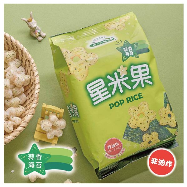 統一生機 星米果蒜香海苔(50g/袋) 
