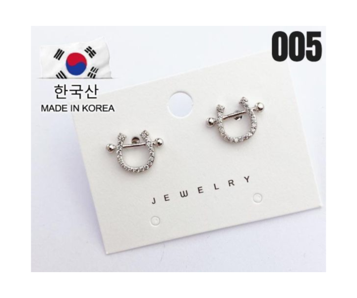 【15p】自信耳環-銀 1對 