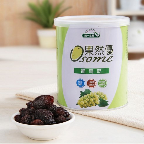 統一生機 果然優葡萄乾(400g/罐) 