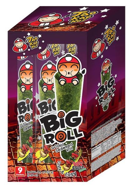 【小老板】海苔棒棒捲, BBQ風味 (27g/9入/盒) 