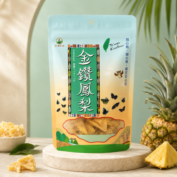 【紅藜之家】金鑽鳳梨乾 90g/袋 [90g] 