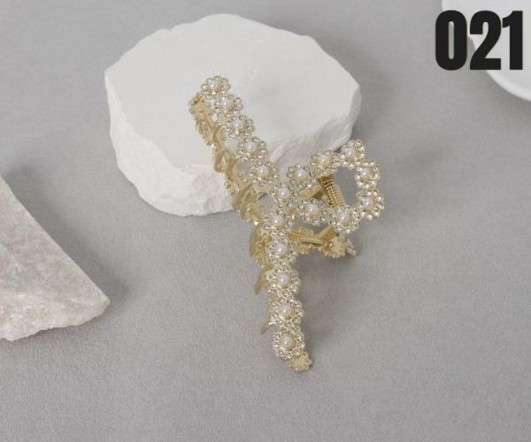 【15p】珍珠花蕊抓夾 1入 