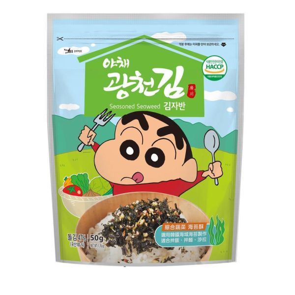 百濟蠟筆小新 綜合蔬菜海苔酥50g 