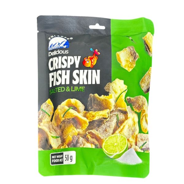 【PHI LONG】檸檬口味魚皮 50g/包 