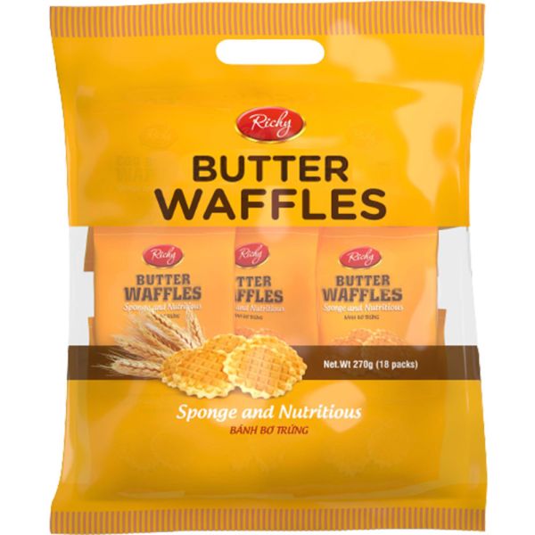 【瑞奇】富裕華芙奶油餅 270g/袋 