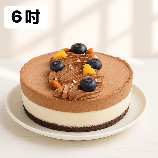 【甜野新星】醇黑之心 6吋 