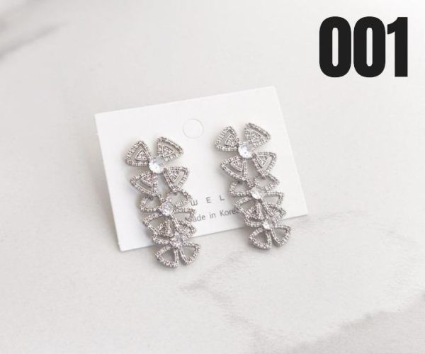 【15p】張員瑛同款花耳環 1對 