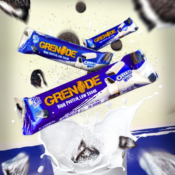【Grenade】牛奶蛋白棒-白色OREO(60g/條) 