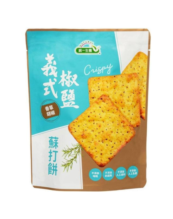 統一生機 義式椒鹽蘇打餅(108g/袋) 