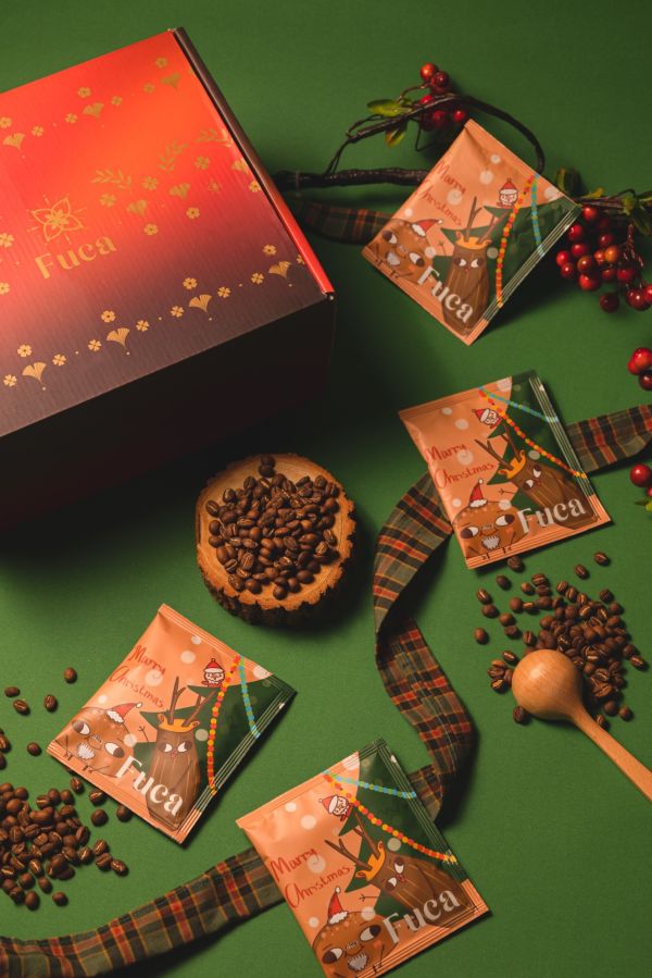 【Fuca限量系列咖啡】聖誕節限量濾掛咖啡禮盒 聖誕節咖啡, 節慶咖啡禮盒, 限量濾掛咖啡, 中深焙咖啡, 紅棗風味咖啡, 餅乾香咖啡, 葡萄乾尾韻, 冬季咖啡推薦, 咖啡送禮, Fuca咖啡