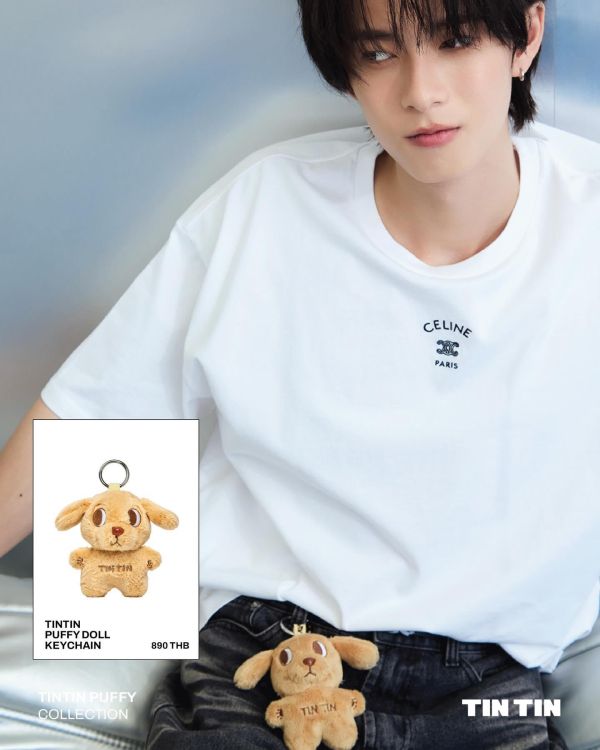 團購8/3結單｜Pooh品牌TINTIN  TINTIN PUFFY DOLL KEYCHAIN｜泰韓米果 