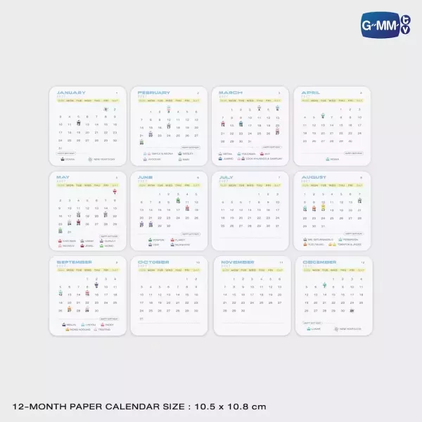 團購10/30結單 | GMMTV孫孫桌曆2027/GMMTV FANDOM CHARACTER OFFICIAL CALENDAR 2027｜泰韓米果 