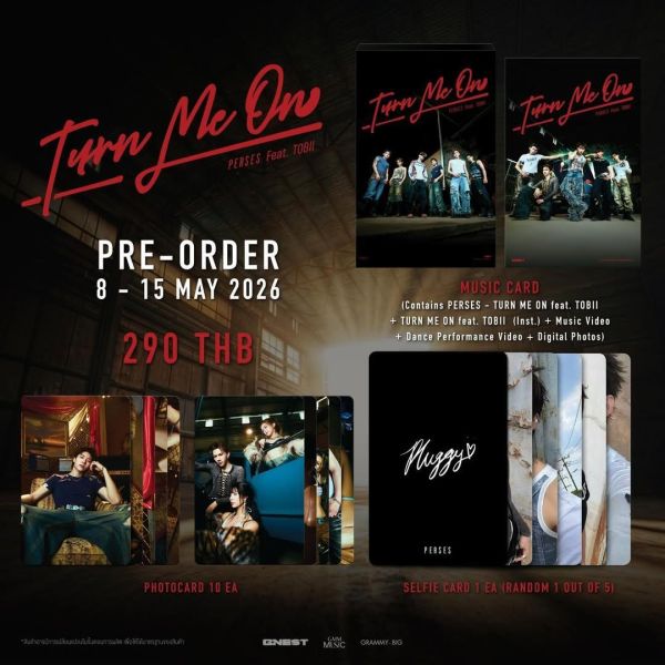 團購5/13結單｜Music Card - PERSES TURN ME ON feat. TOBII｜泰韓米果 