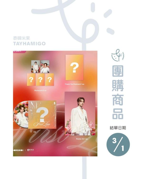 團購3/1結單｜DMD FIRSTONE  FIRST LOVE周邊 ｜泰韓米果 
