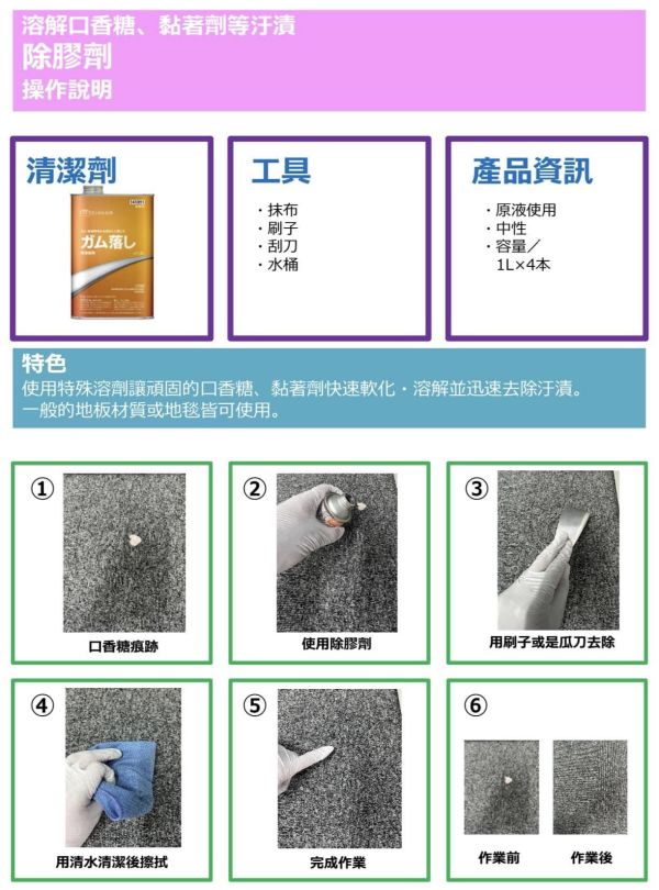 141091 ミツケル化学ガム落し除膠劑 