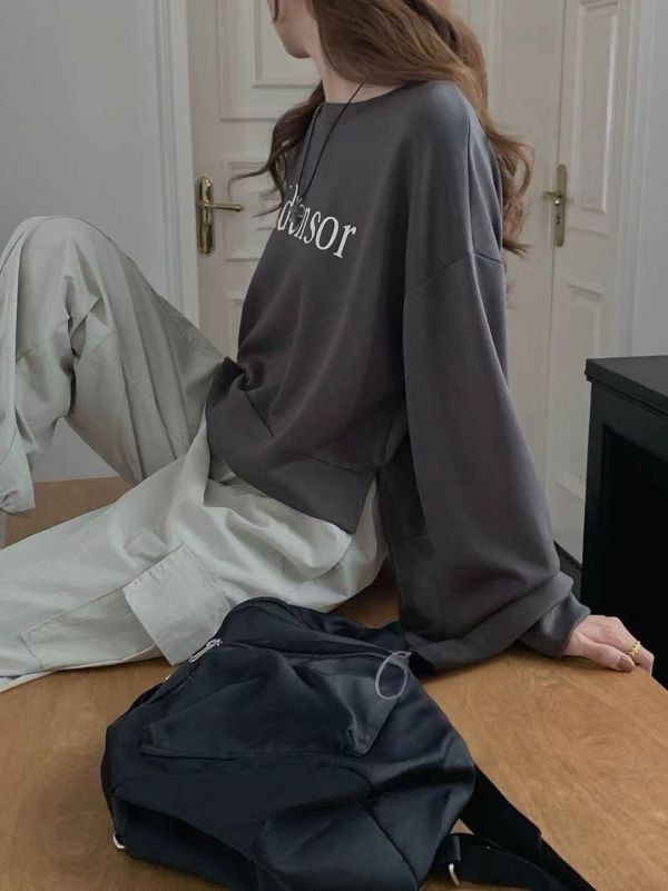 -秋冬新品-字母太空棉上衣 