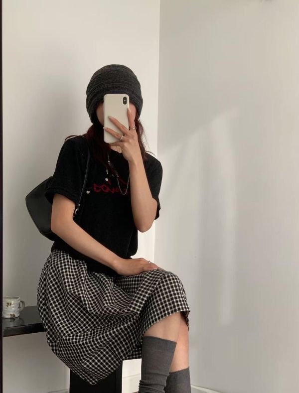 字母+小貝殼T恤 