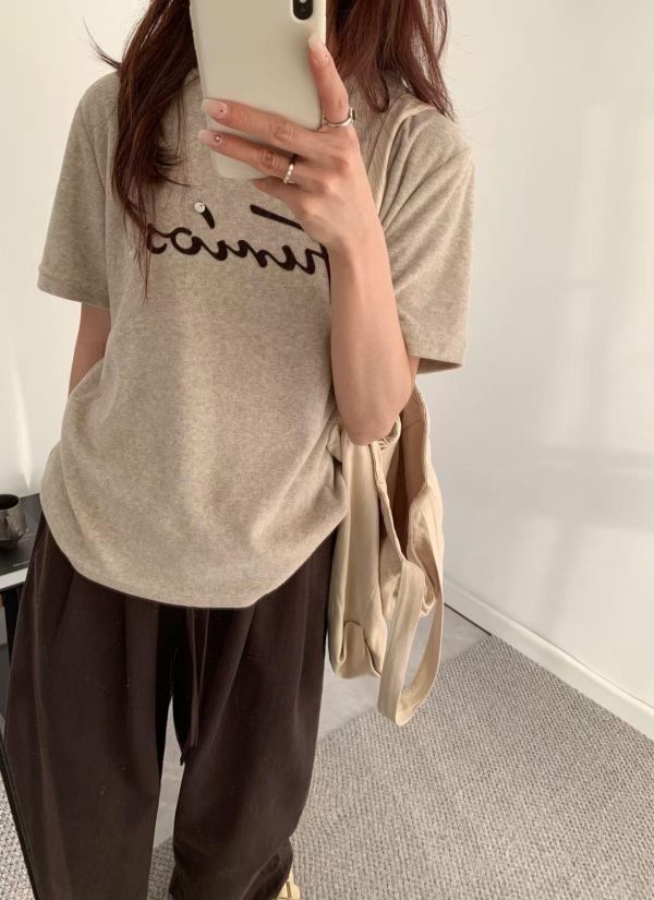 字母+小貝殼T恤 