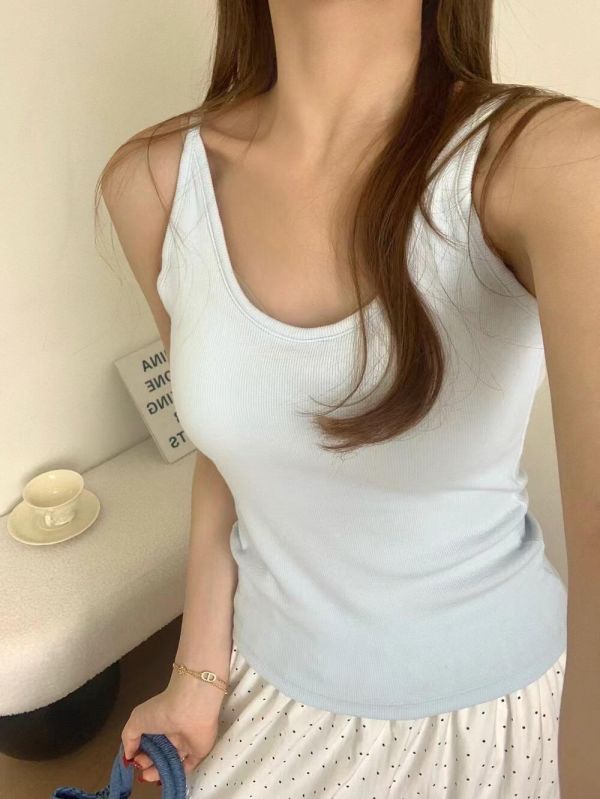 美背細帶bra背心｜內建胸墊顯瘦百搭款 
