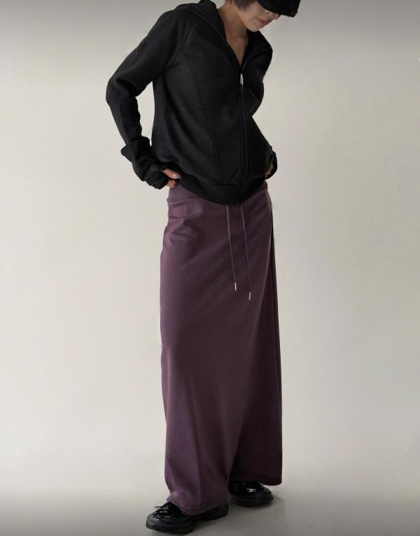 垂墜感棉質長裙 