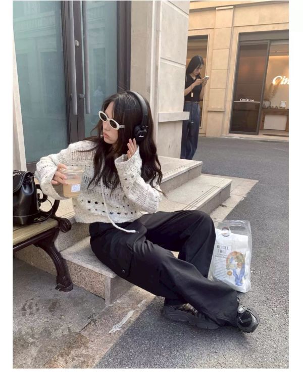 鏤空針織上衣 針織上衣