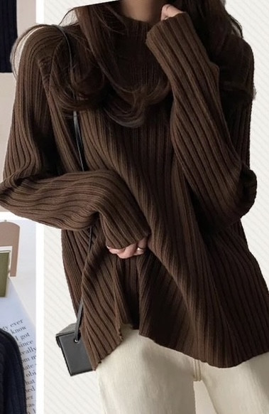 立領針織上衣 立領打底上衣、單穿、禦寒必備單品