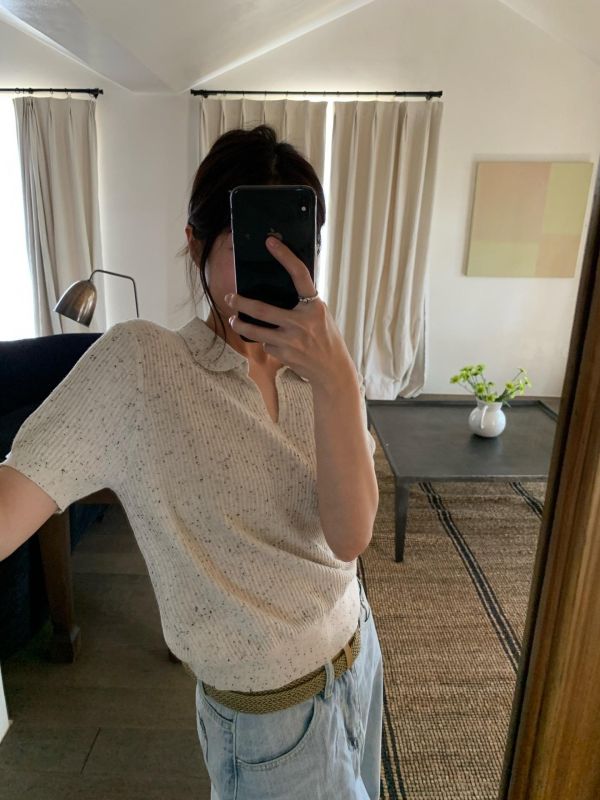 薄款針織短版上衣 ｜女生百搭顯瘦上衣 