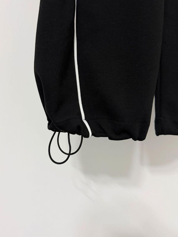 雙線撞色垂墜寬褲 