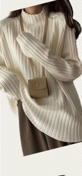 立領針織上衣 立領打底上衣、單穿、禦寒必備單品