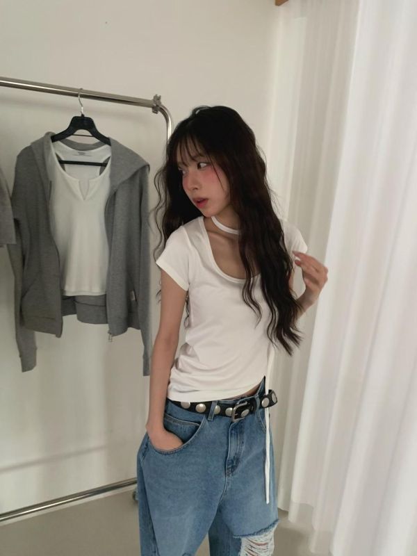 個性鉚釘皮帶｜百搭率性・韓系辣妹必備 