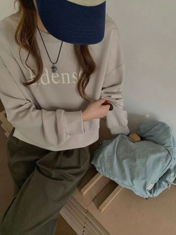 -秋冬新品-字母太空棉上衣 