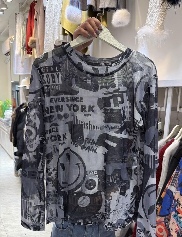 網紗上衣（四季可穿） 