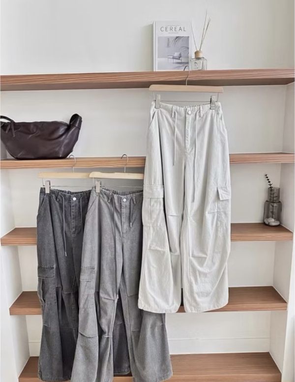 立體口袋工裝洗水褲 立體口袋工裝洗水褲, F碼工裝褲, 韓系服飾, 水洗工褲, 時尚工裝褲, 男士工裝褲, 女士工裝褲, 休閒褲, 寬鬆褲, 2023新款