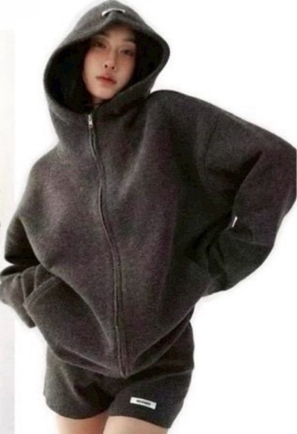 連帽短褲套裝 