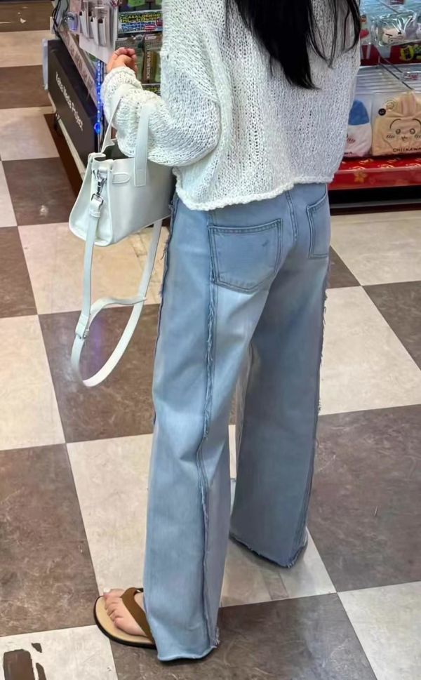 須邊車線牛仔褲 須邊車線牛仔褲, 牛仔褲, 韓系時尚, 鈕扣設計, , 精緻車線, 潮流服飾, 時尚穿搭, 男性牛仔褲, 女性服飾