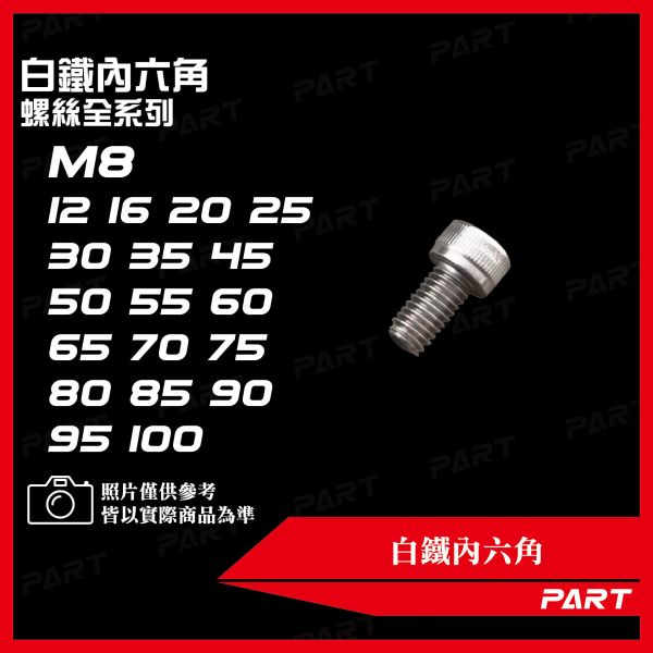 【PART】白鐵內六角 M8 
