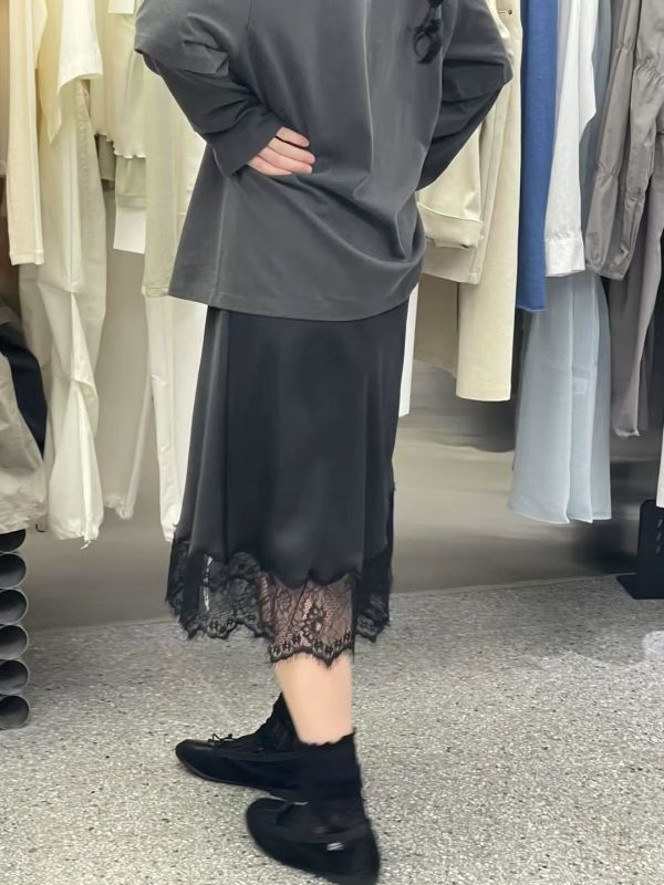 Rowe緞面蕾絲裙 蕾絲裙 緞面