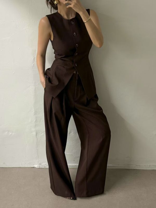 L’Arc 寬版打褶西褲 打褶西褲