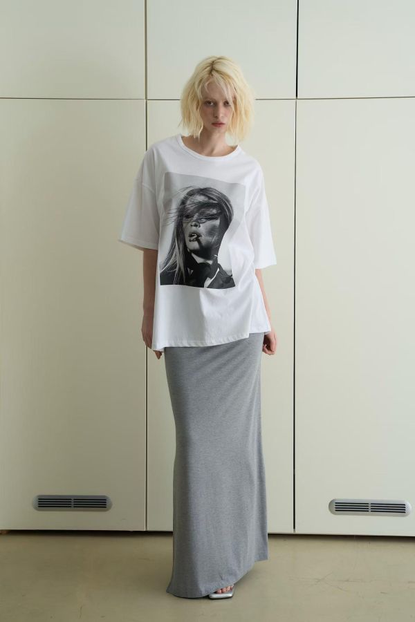 慵懶圖案Oversized Tee 圖案 Tee