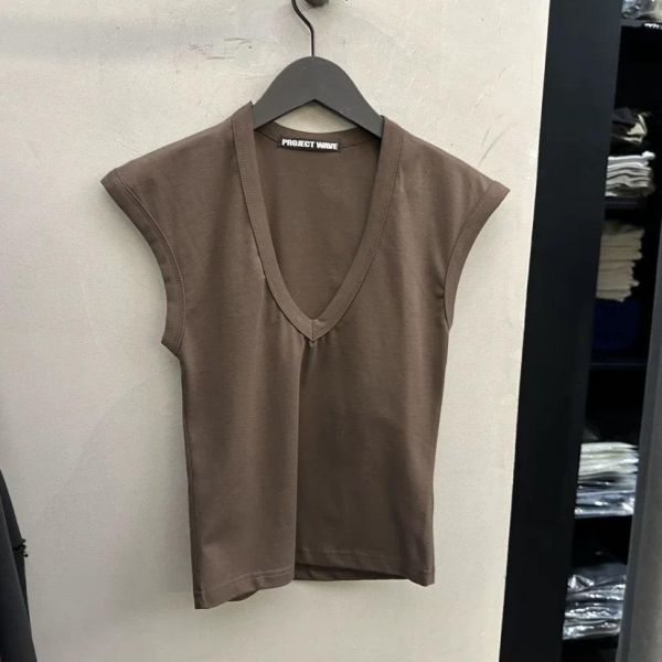 修身V領T-shirt T-shirt TEE 短袖上衣
