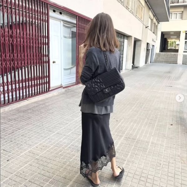 Rowe緞面蕾絲裙 蕾絲裙 緞面