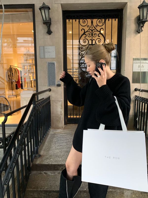 結構寬袖針織毛衣 針織毛衣