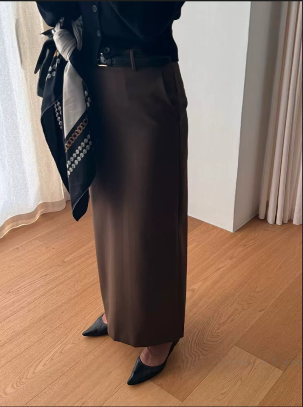 修身直筒開衩西裝裙 直筒裙 西裝裙 開衩裙