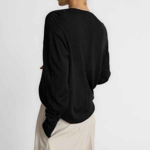 法式慵懶V領針織 針織V領