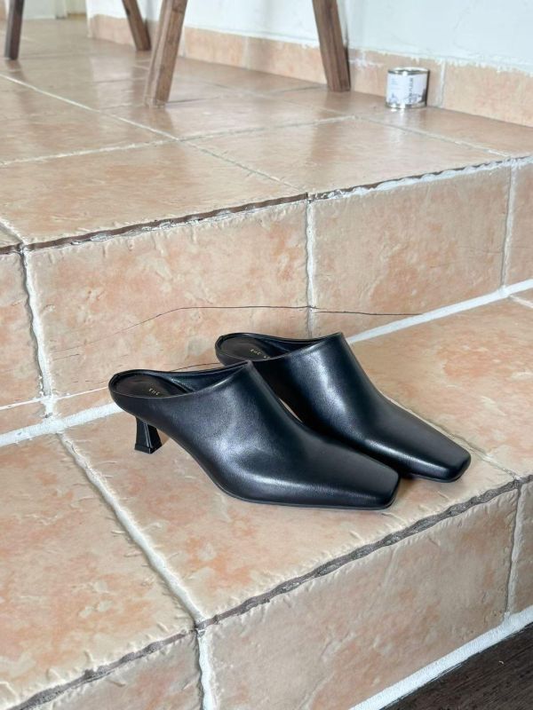 質感方頭低跟穆勒鞋 穆勒鞋 mules