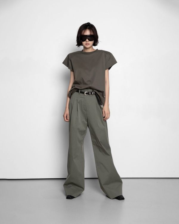 墊肩棉質T-shirt T-shirt 墊肩T-shirt 棉質