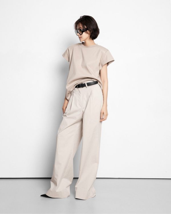 墊肩棉質T-shirt T-shirt 墊肩T-shirt 棉質